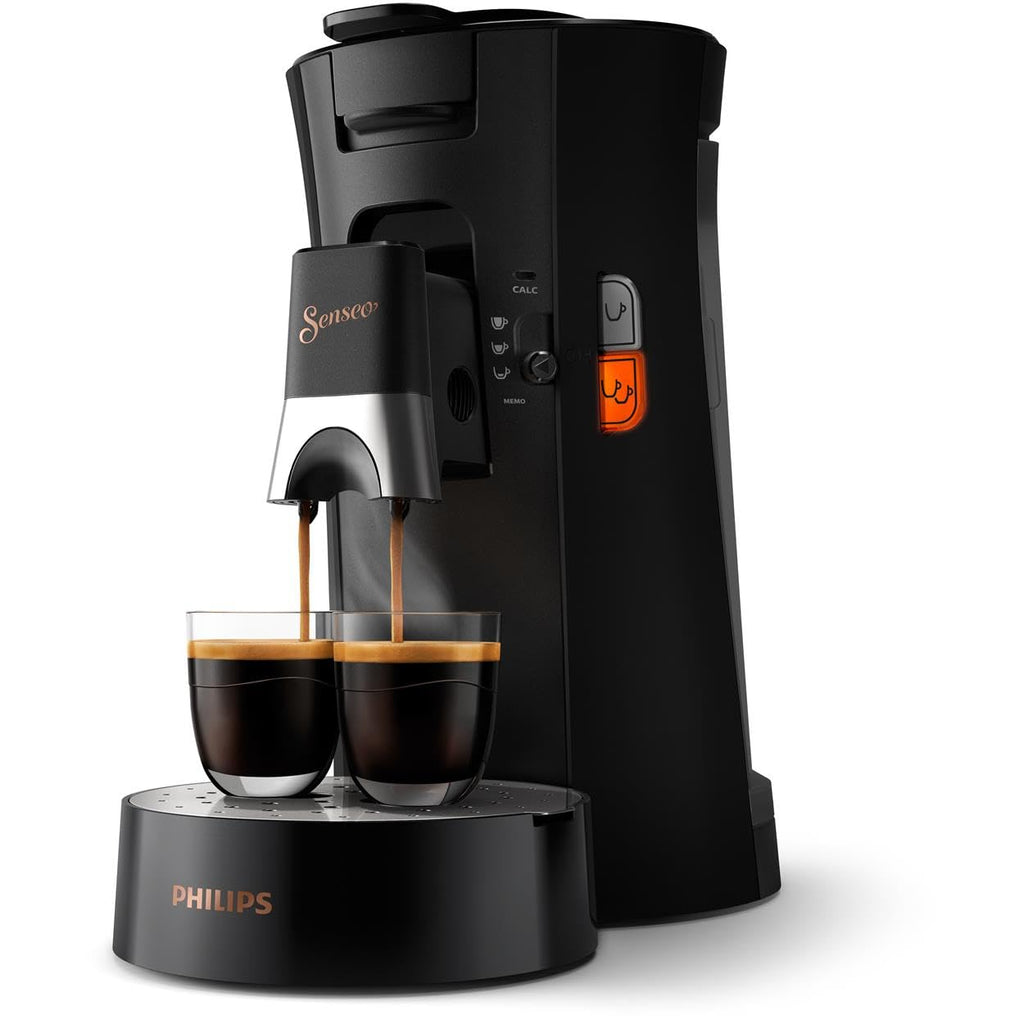 SENSEO - Device à Café à Dosettes – Intensité Plus, Crema Plus, CSA240/61, Black