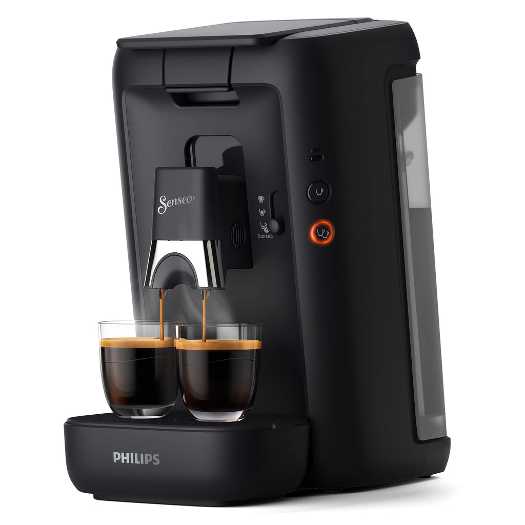Maestro Device à Café Dosettes avec Réservoir d'Eau de 1,2 Litre, Sélection l'Intensité du et Fonction Mémo, Black, CSA260/61