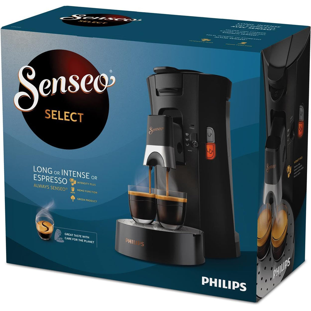 SENSEO - Device à Café à Dosettes – Intensité Plus, Crema Plus, CSA240/61, Black