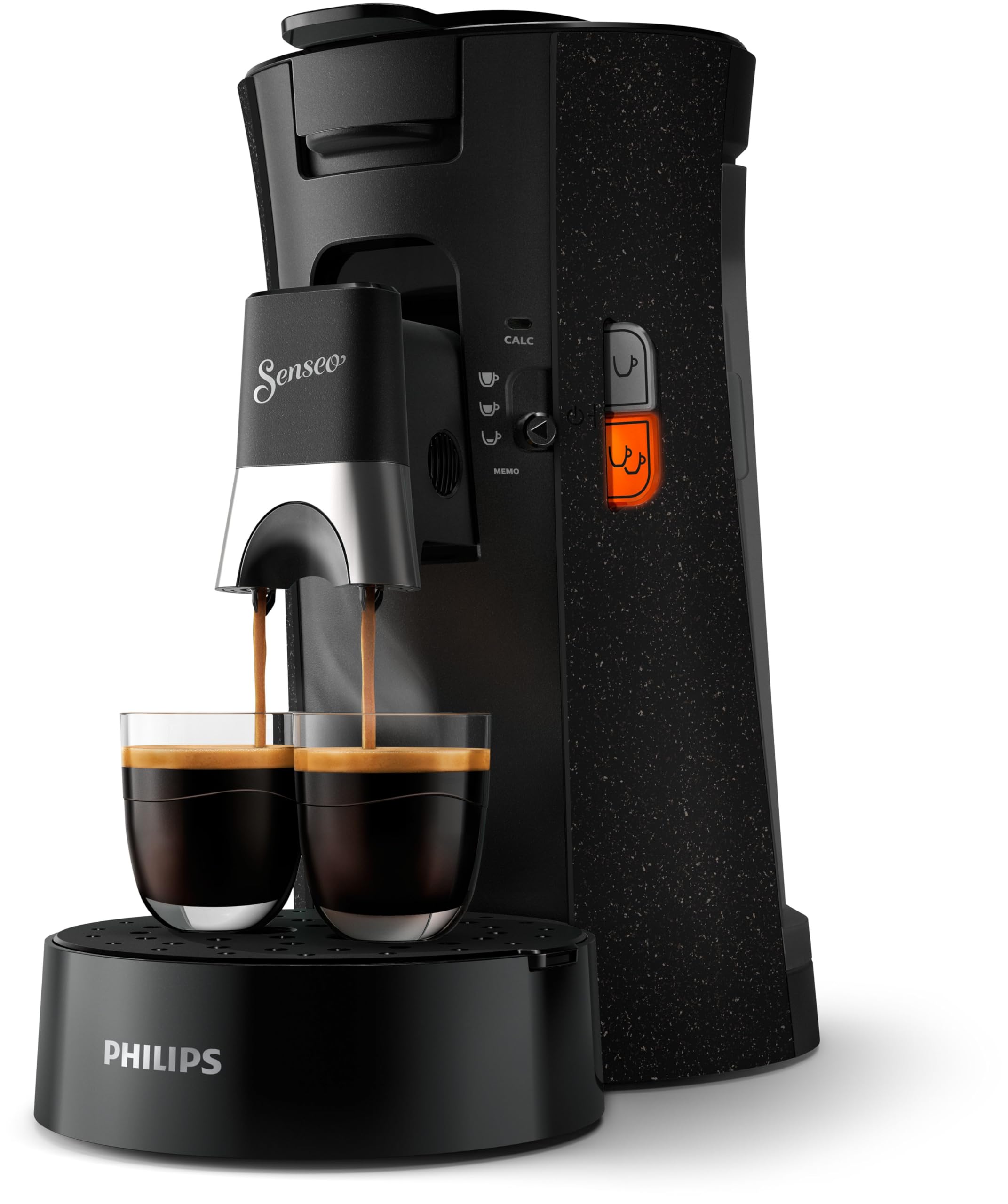 Cafetière Premium Eco-Friendly, Device à Café à Dosettes, Intensity Plus, Crema Plus, Fonction Memo - Black, CSA240/21