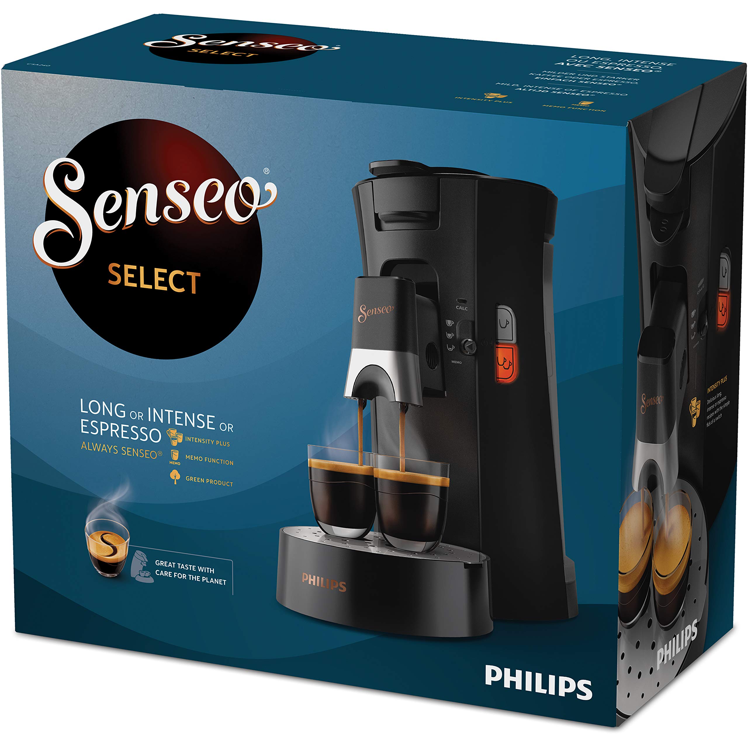 Cafetière Premium CSA240/60 Device à café à dosettes, Black